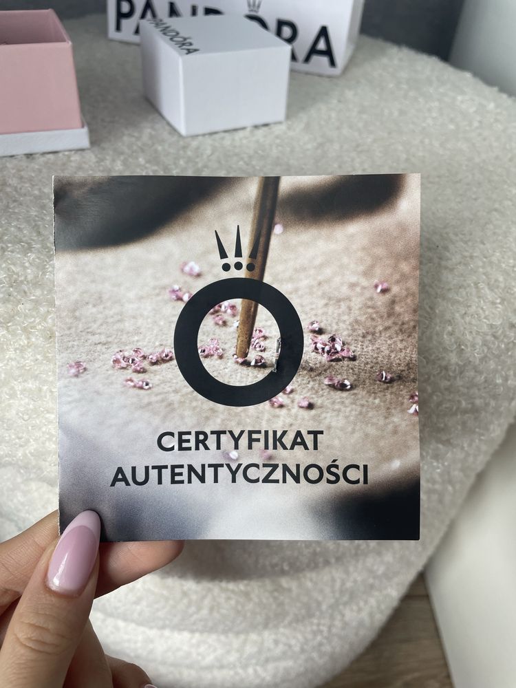 Pandora pierścionek serce różowa cyrkonia, rozmiar 52, oryginał
