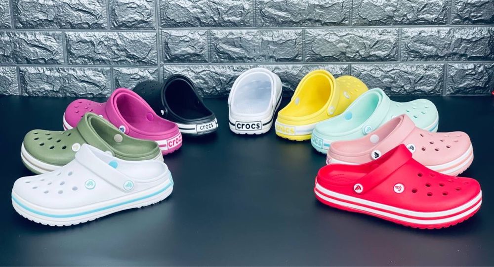 Мужские шлепанцы Crocs Crocband Пляжные сабо кроксы шлепки Топ продаж!