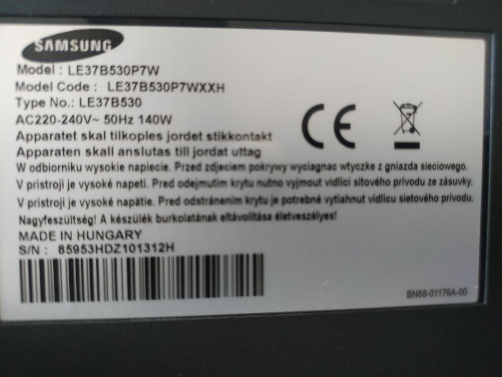 Телевізор Samsung 37дюймів юсб хдмі