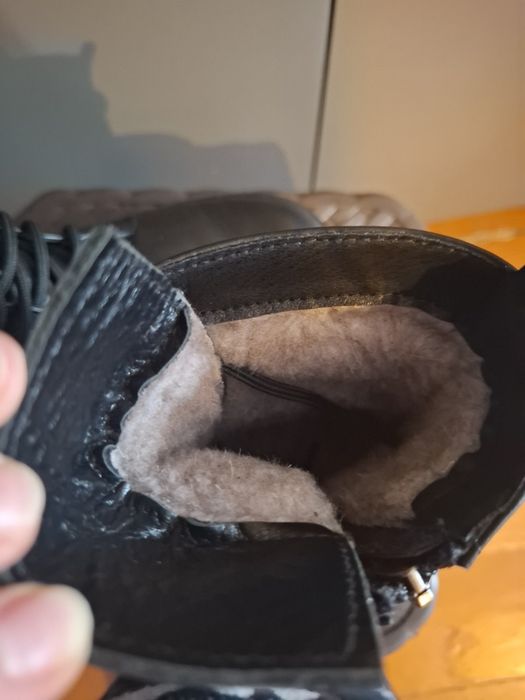 Сапоги зимові шкіряні