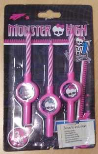 Ozdobne świeczki urodzinowe Monster High nowe