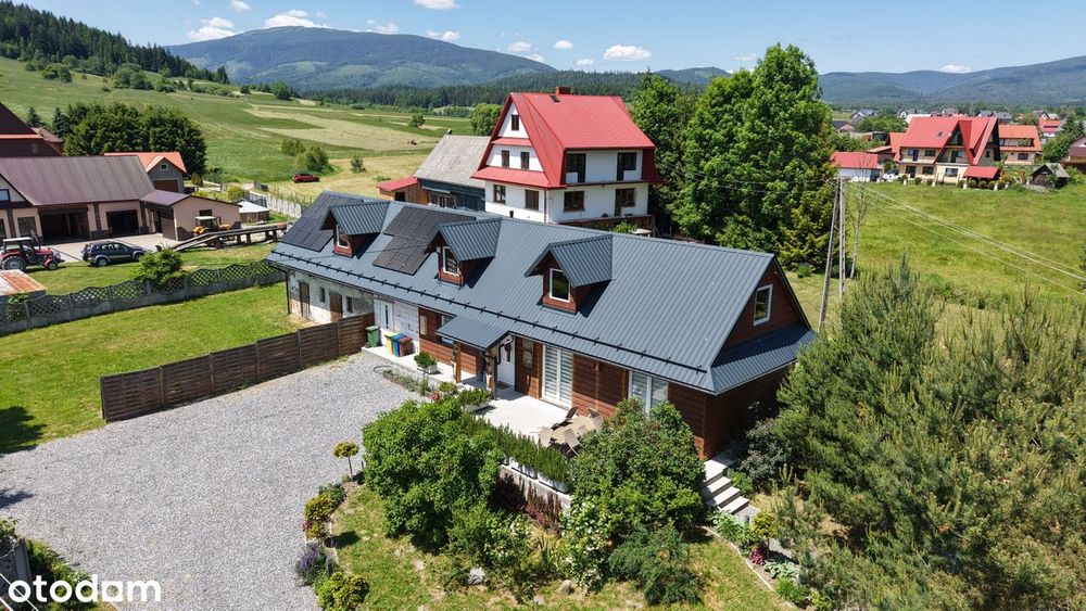 Domek pod Aniołem u podnóża Babiej Góry w Zubrzycy Górnej