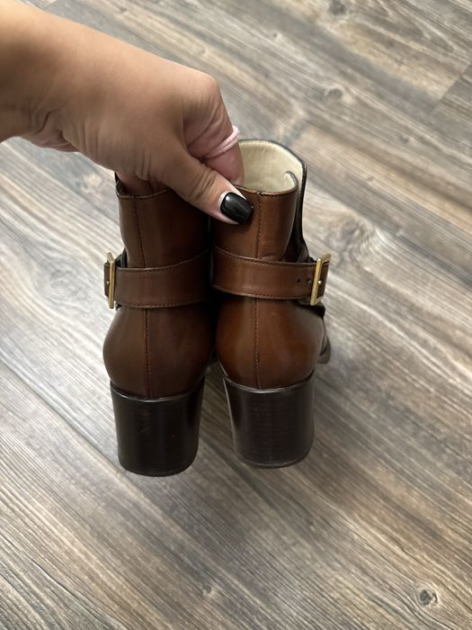 Кожаные ботинки ботильоны Bally