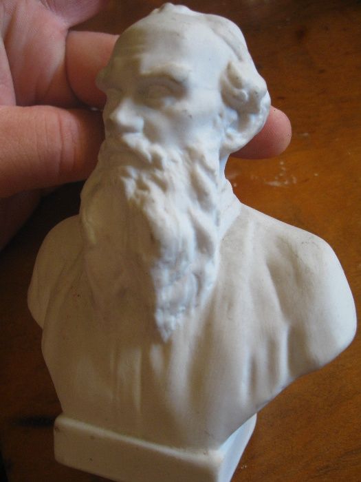 Figurka Popiersie porcelanowa porcelana Lew Tołstoj Łomonosow 20w