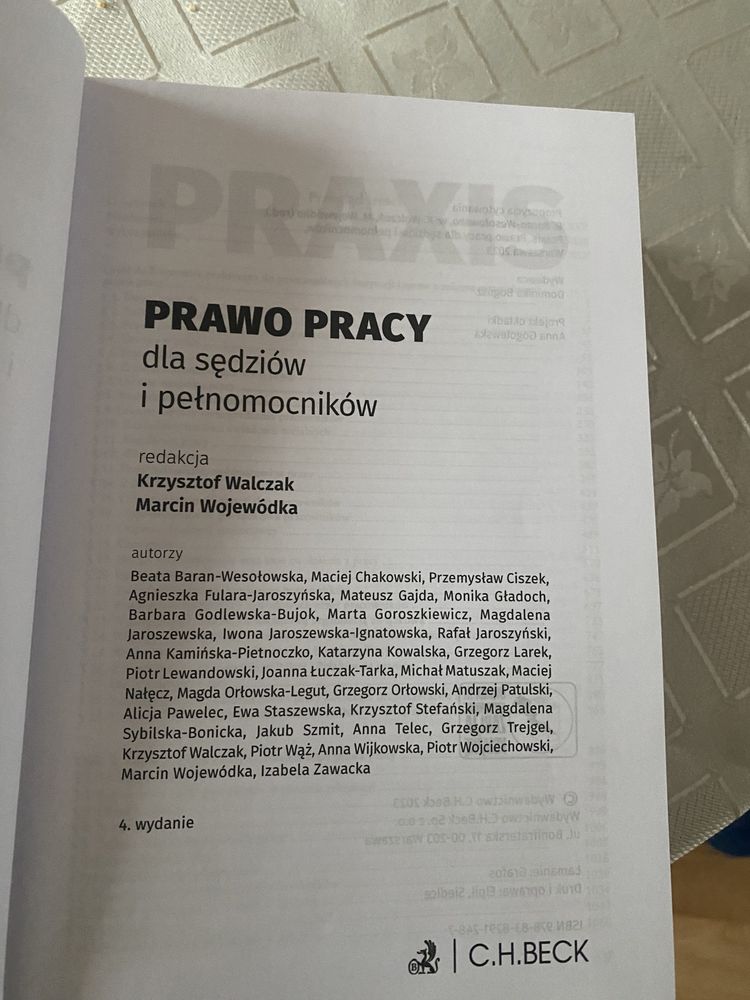 Praxis Prawo Pracy dla sędziów i pełnomocników wyd. 4