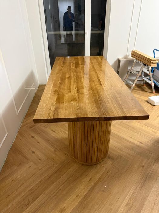 Stół drewniany dębowy – ręczna praca, na wymiar