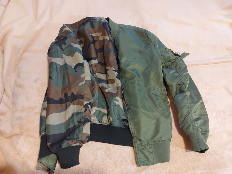 flek flyers ALPHA INDUSTRIES size M przejściówka Moro Olive dwustronna