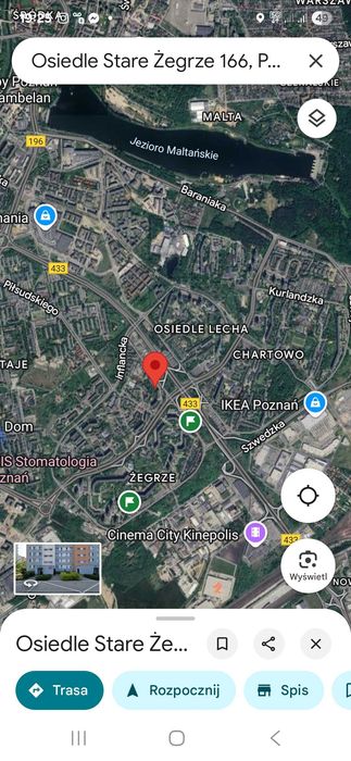 Pokój, Rataje, Stare Żegrze 166, internet po kablu, zmywarka,