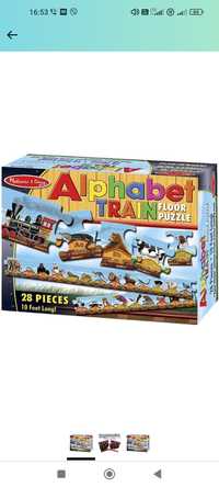 Melissa & Doug Puzzle duże kolejka pociąg ALFABET TRAIN