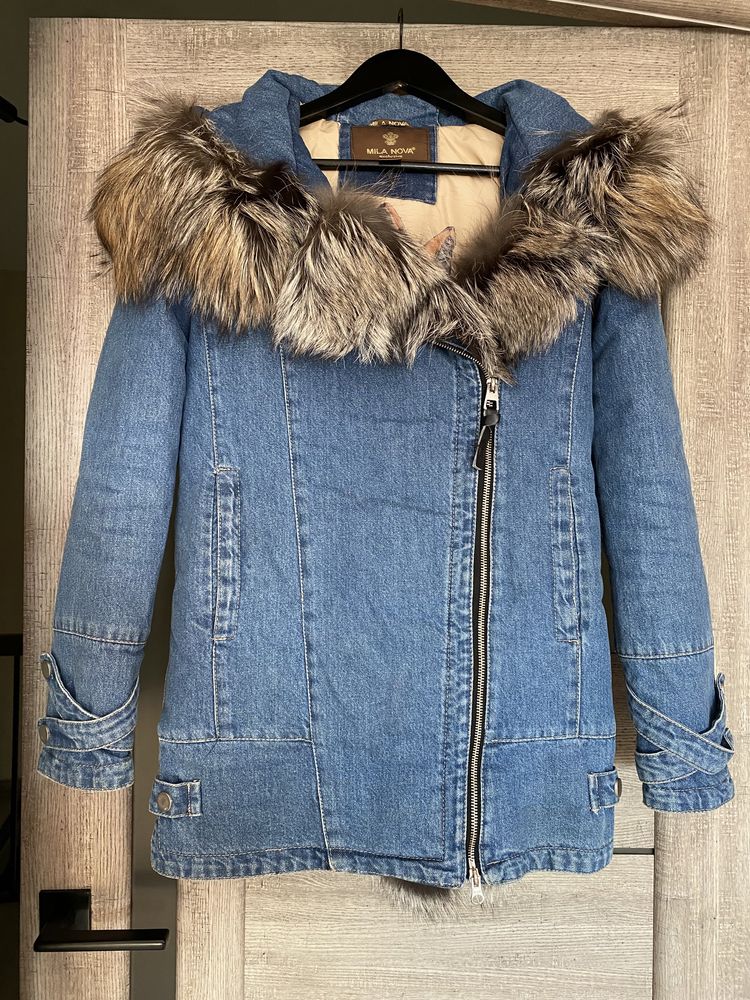 Зимова куртка, парка джинсовая mila nova джинсовая курточка косуха