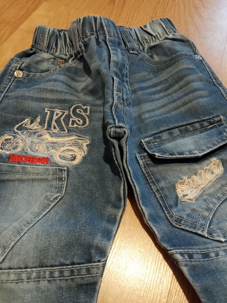 Spodnie jeansowe dla chłopca 86/92 stan bardzo dobry