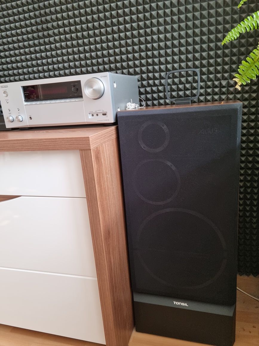 Amplituner onkyo, kolumny tonsil 300,subwoofer tonsil aktiv 250