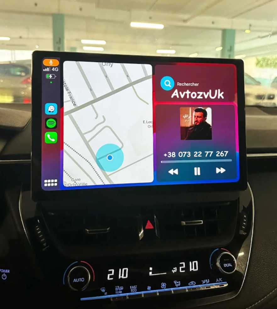 Магнитола COROLLA Toyota AURIS GPS Аурис USB E210 CarPlay Android 13