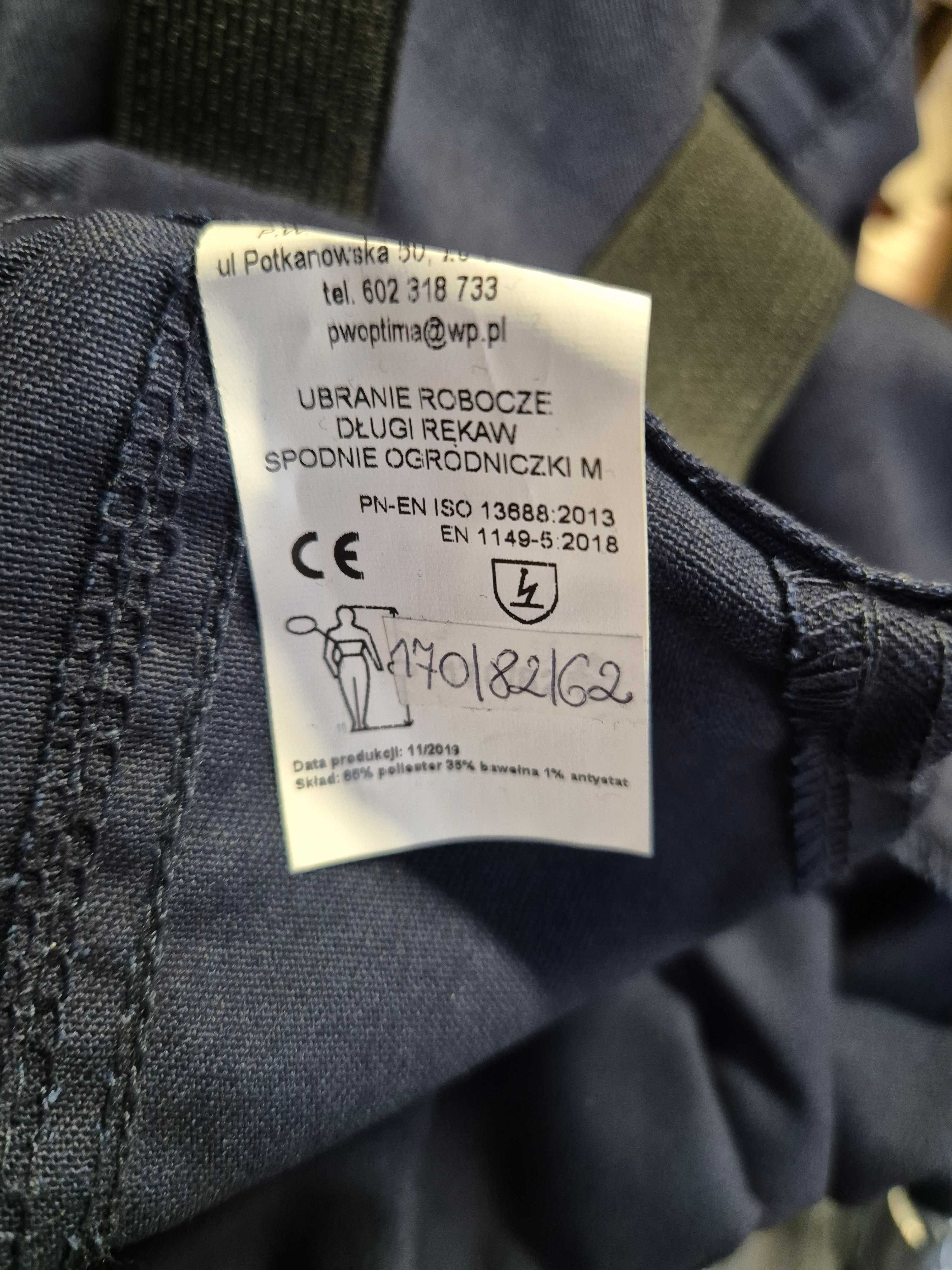 ubranie robocze męskie ogrodniczki z bluzami