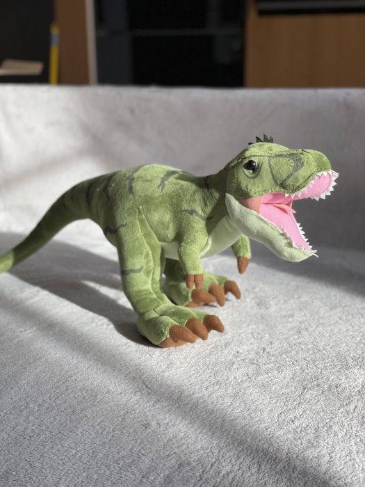 Динозавр велоцираптор та тиранозавр мʼяка іграшка