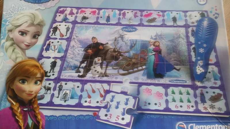 Gra multimedialna elektroniczna. Frozen. Kraina lodu. Puzzle.