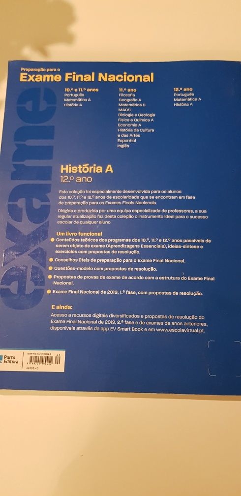 Livro preparação para exame nacional História A 12 ano