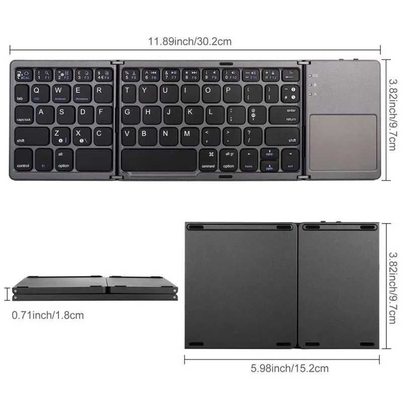 Teclado portátil sem fios (bluetooth)