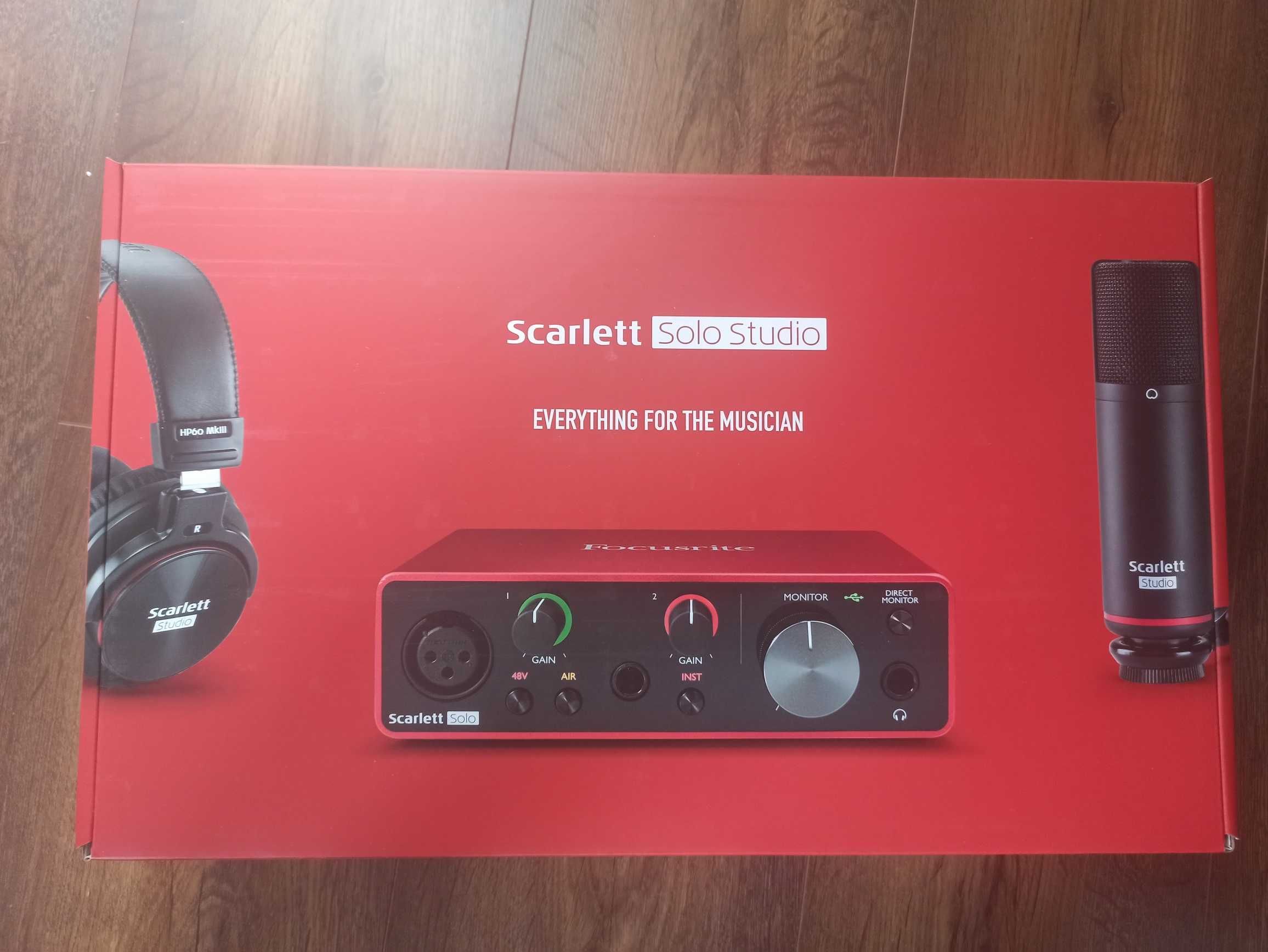 NOWY! Focusrite Scarlett Solo Studio 3rd Gen Interfejs audio - zestaw