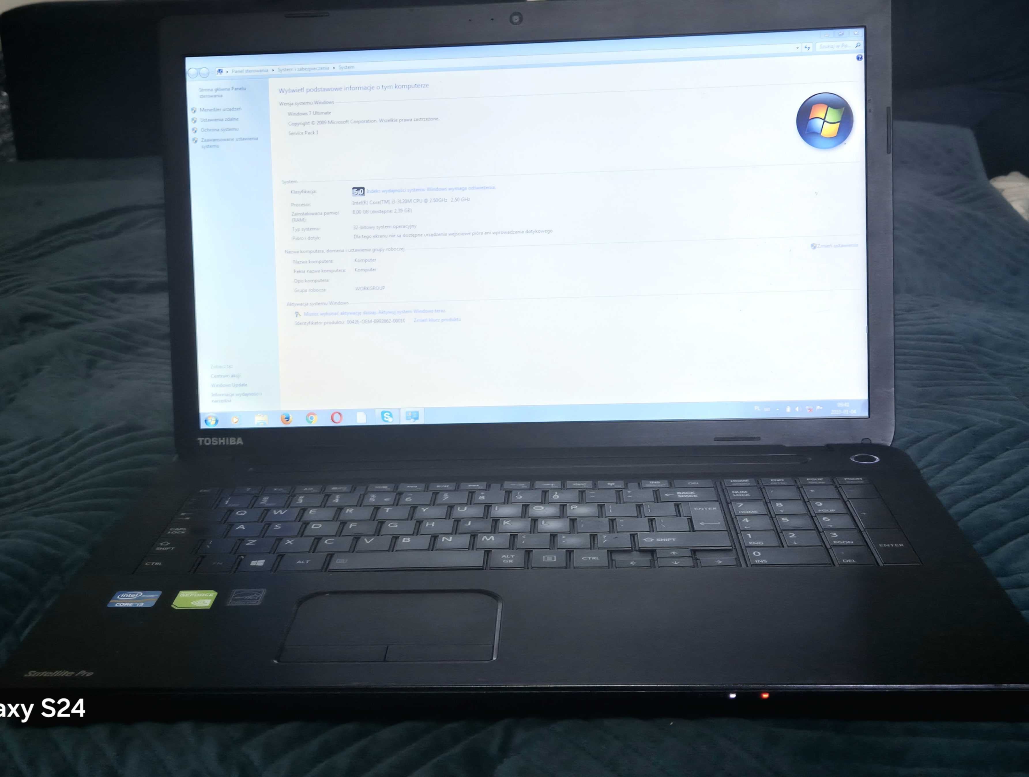Toshiba Satellite Pro C70-A-12H - Intel Core i3 3120M / 17,3" 8 Ram