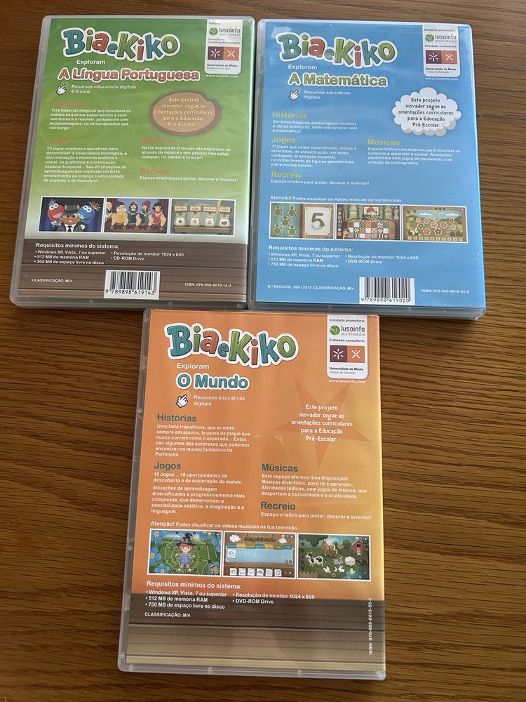 DVDs Bia e Kiko-Recursos educativos