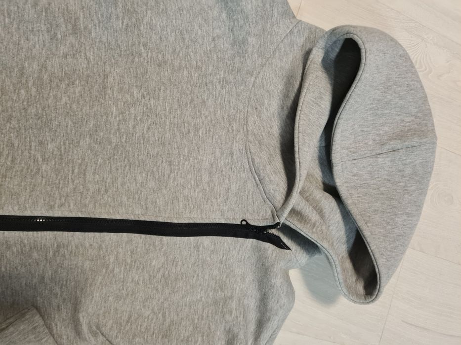 Lenoshka bluza rozpinana, asymetryczna, oversize r. M szara