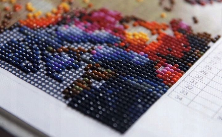 Haft diamentowy 5D Matka Boska mozaika painting obraz