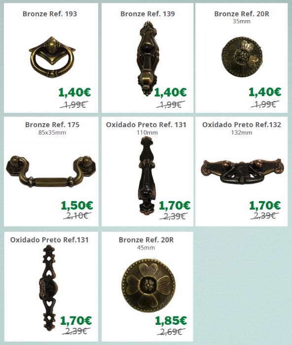 Puxadores Móveis Low Cost (novos - somos distribuidores)