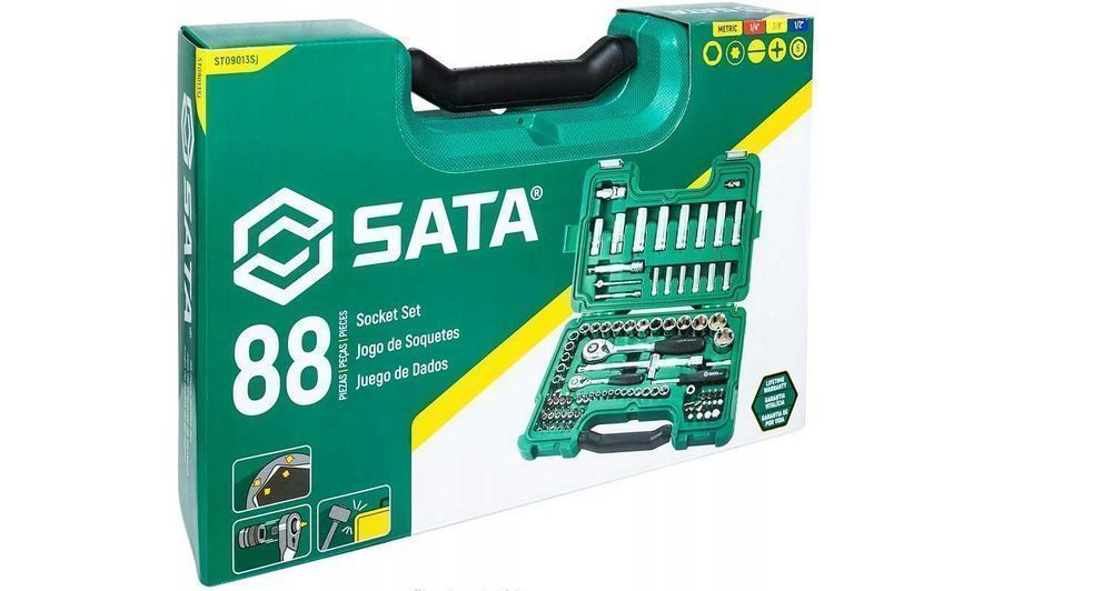 Nowe Klucze Nasadowe 88 szt SATA Gwarancja Zestaw Walizka Gwarancja