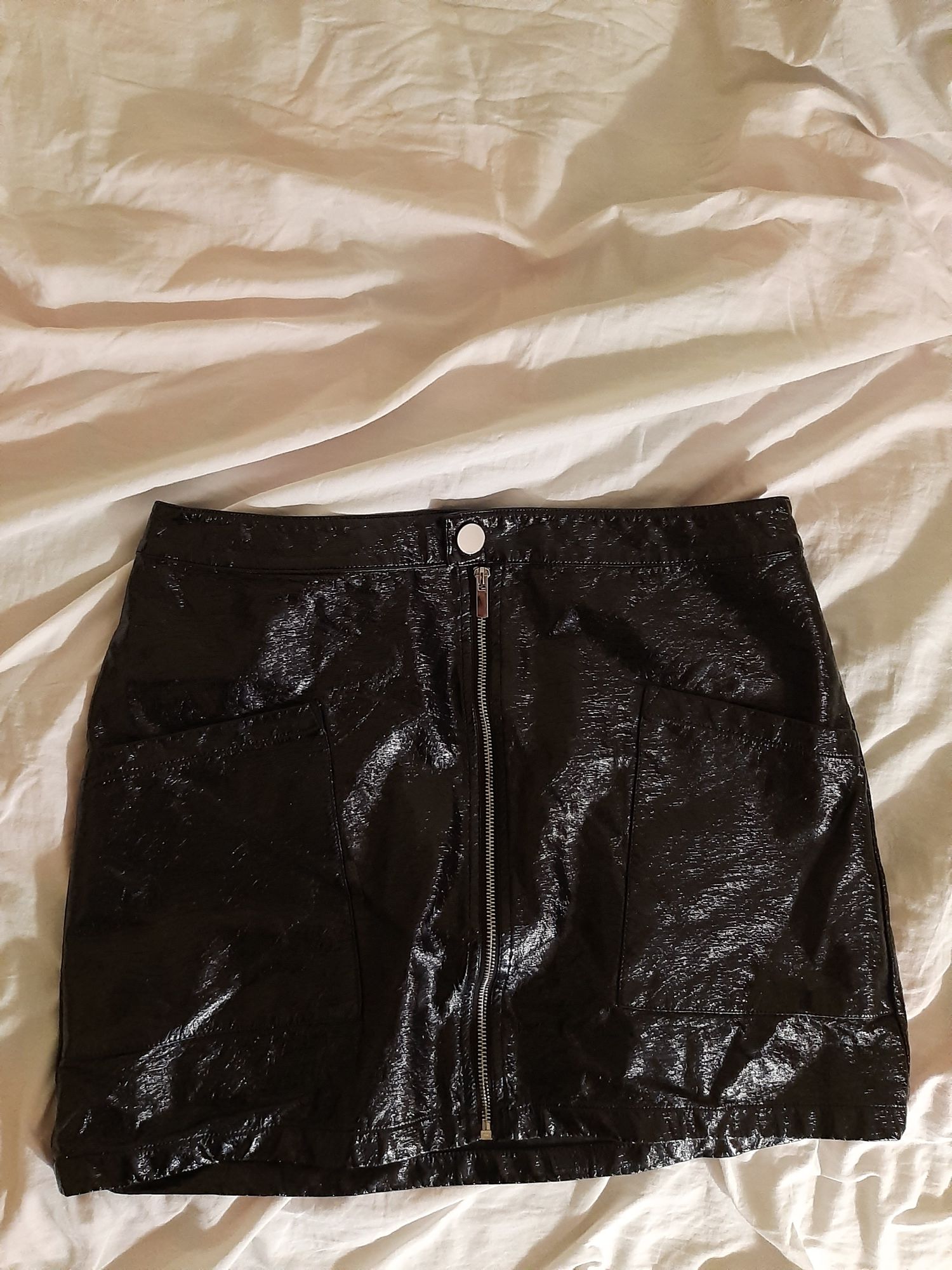 Юбка черная F&F с карманами, размер 50