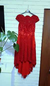 Czerwona sukienka imprezowa Chi Chi London 36 S