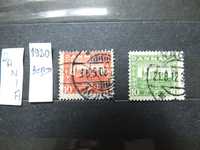 zestaw 2szt. znaczki Mi110,Mi114 /BŁĄD/ Dania 1920/1921r., Danmark