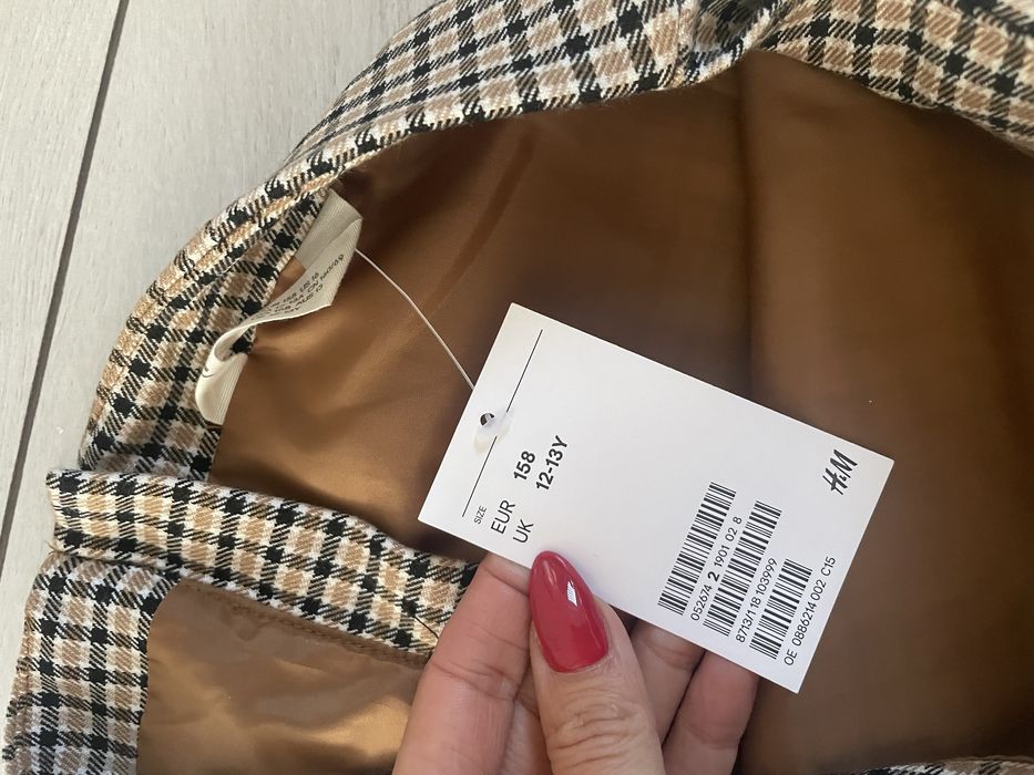 H&M Spodniczka w krate rozmiar  158 elegancka