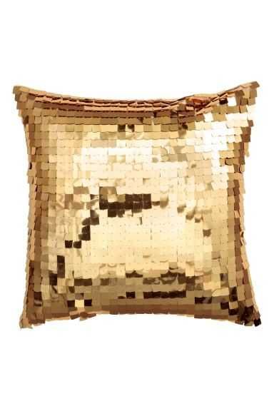 H&M 40x40 poszewka glamour - złote cekiny nowa z metką