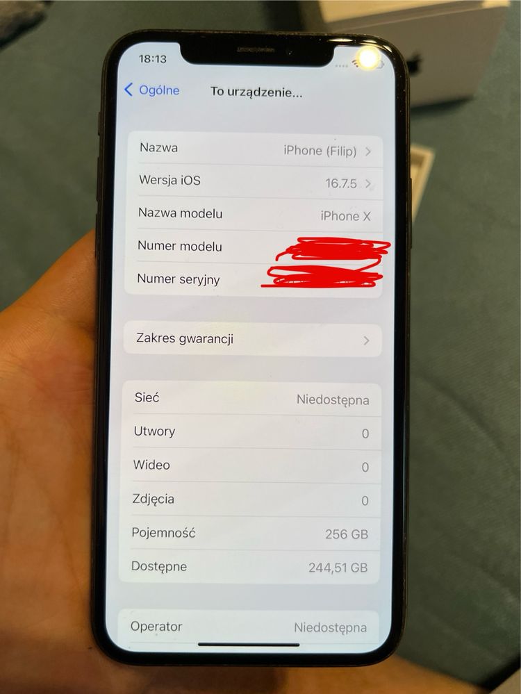 Iphone X 256gb idealny