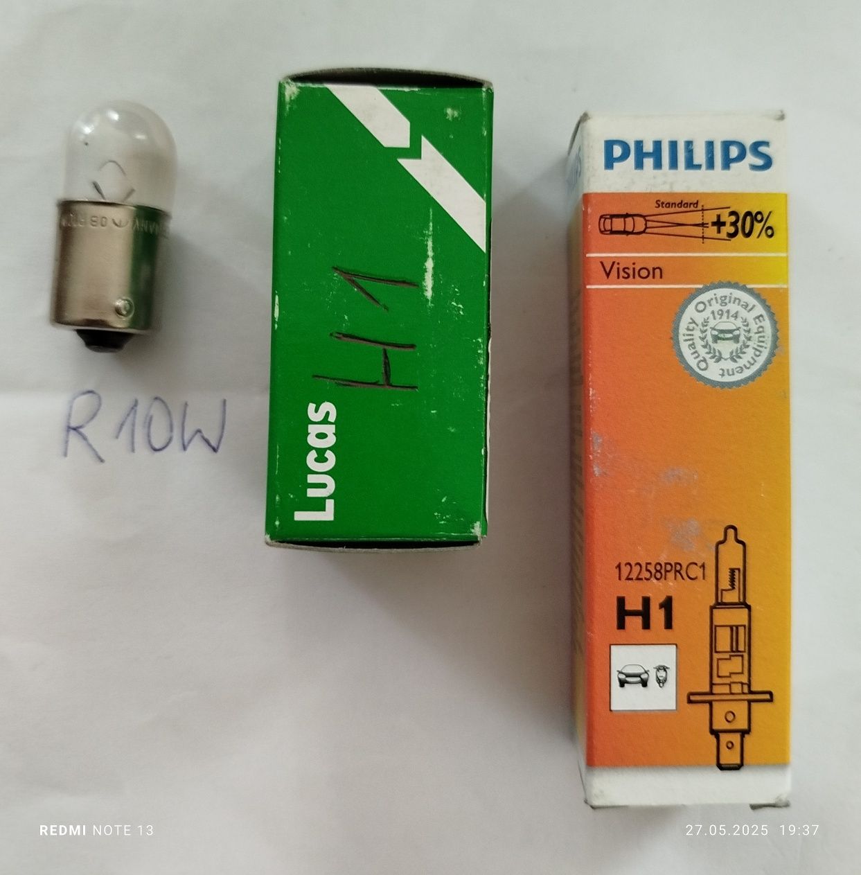 Żarówki H1 i R10W za darmo