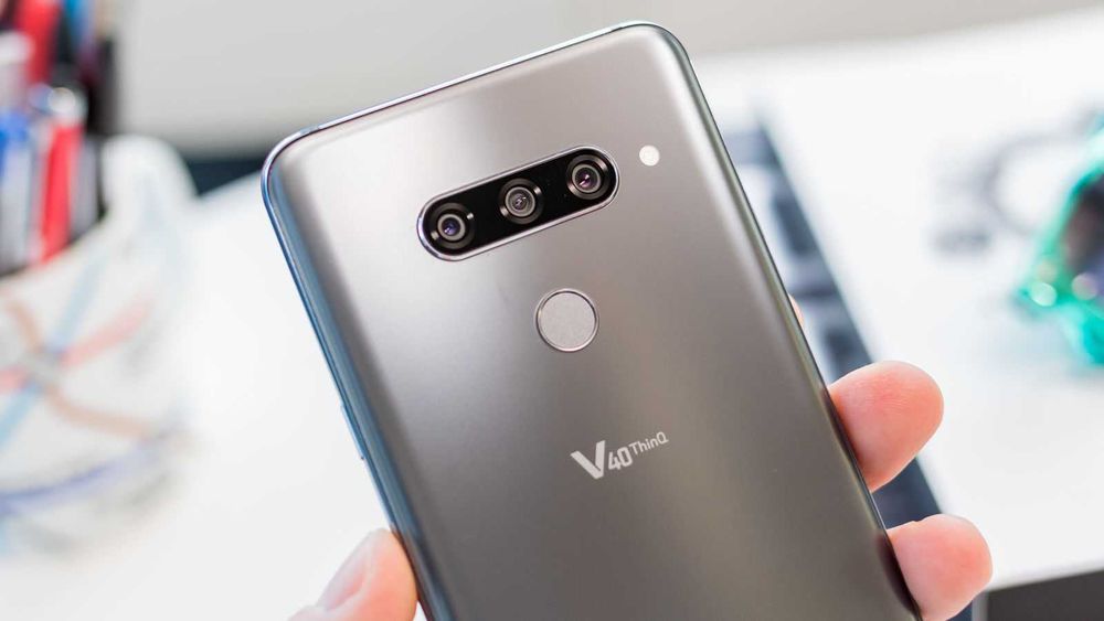 Telefon LG V40 6/128GB srebrny stan perfekcyjny, dual sim-dwie karty