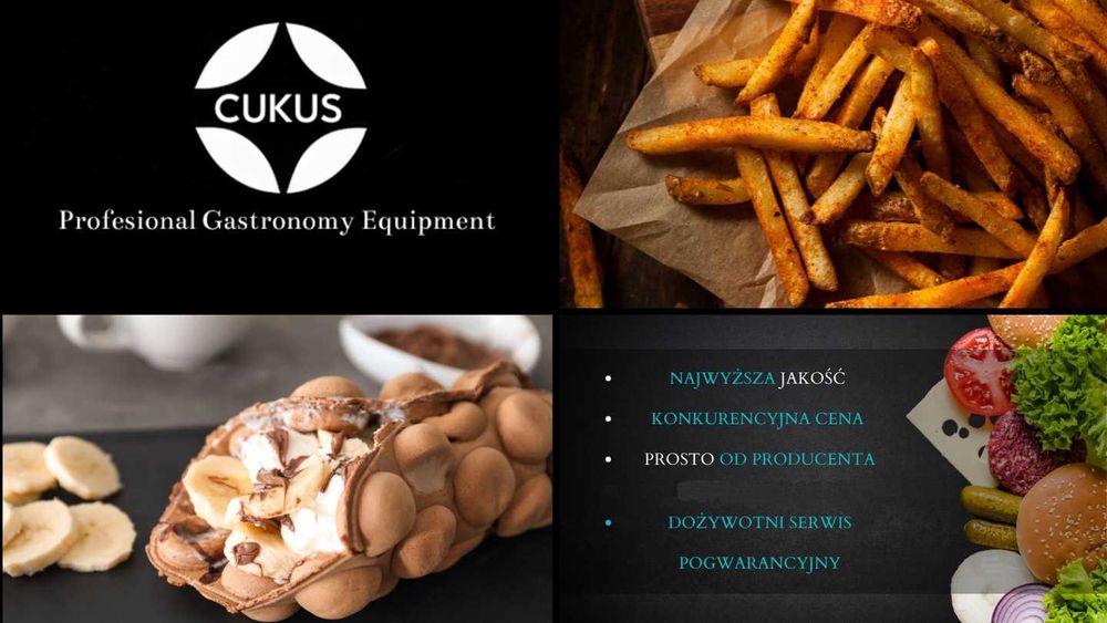 Gofrownica mini kule 25 szt maszyna profesjonalna gastronomia CUKUS