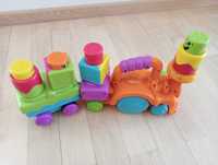 Fisher price  kolorowy pociąg z klockami P7528