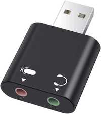 Zewnętrzna karta dźwiękowa USB Sound Card do komputera laptopa PS4 PS5