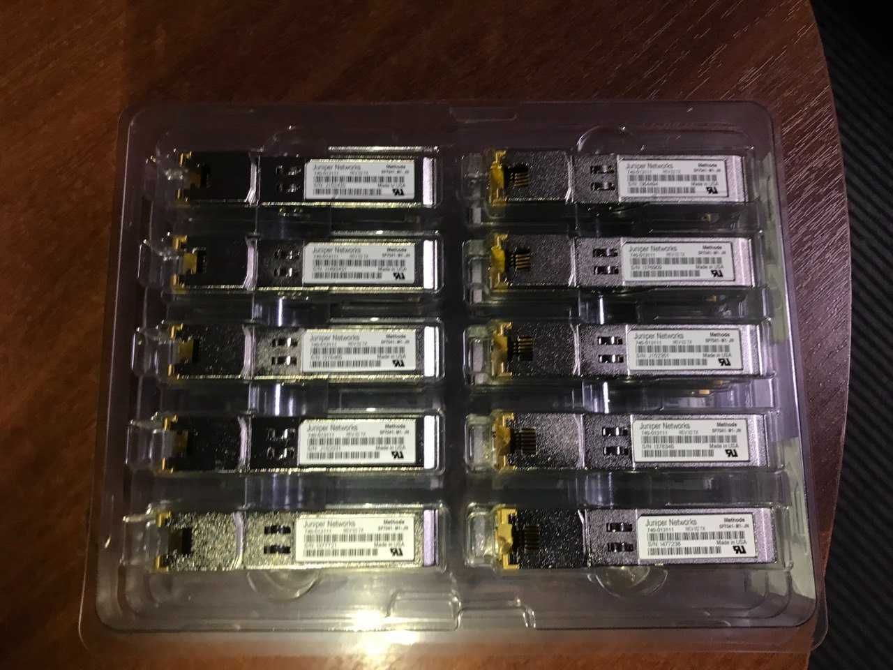Модуль SFP Copper Juniper 1G SFP-1GE-T SFP to RJ45 Gigabit Transceiver