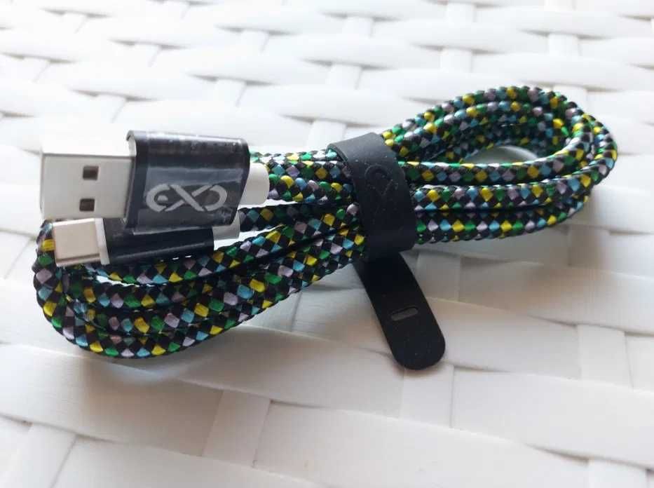 KABEL szybkie ładowanie USB-C 2.0 przesyłanie danych telefonu odporny