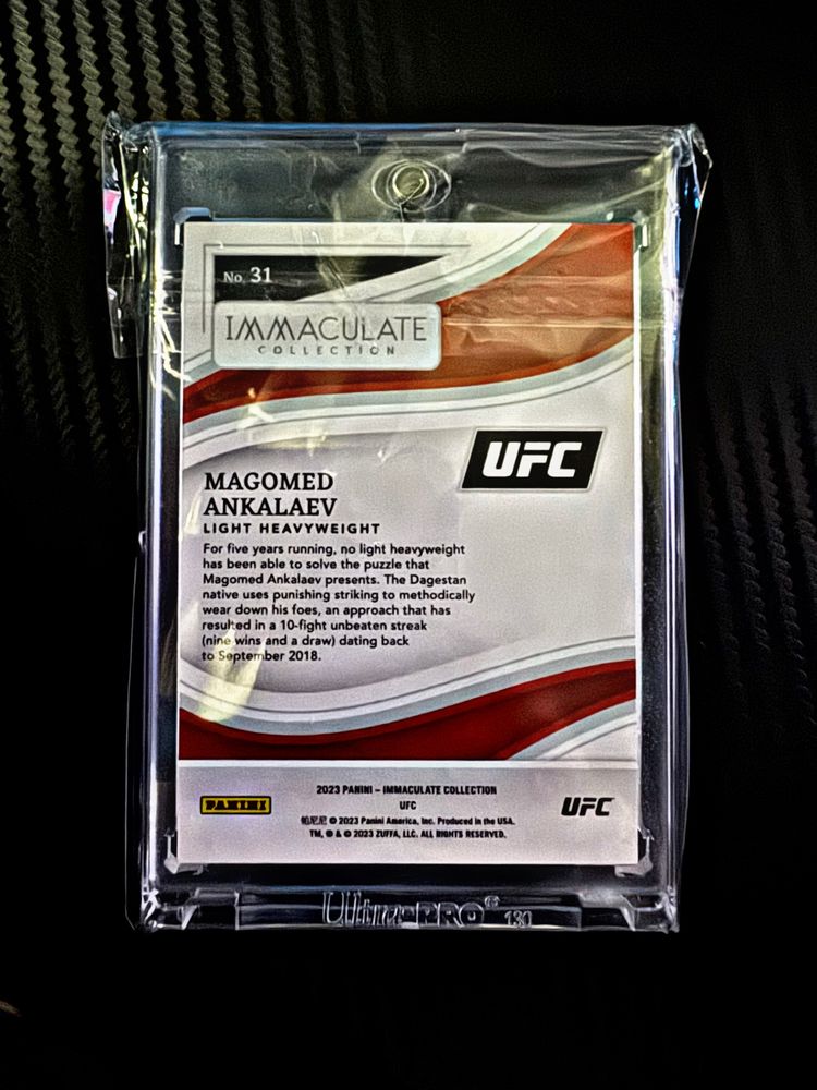 Panini Immaculate UFC Magomed Ankalaev  26/50 RARE SSP