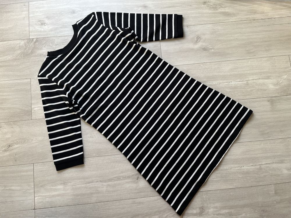 Orsay - nowa sukienka w paski czarno- biała XS S M prosta