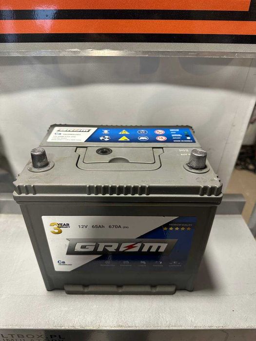 Akumulator Używany 12V Grom 65Ah Asia P+