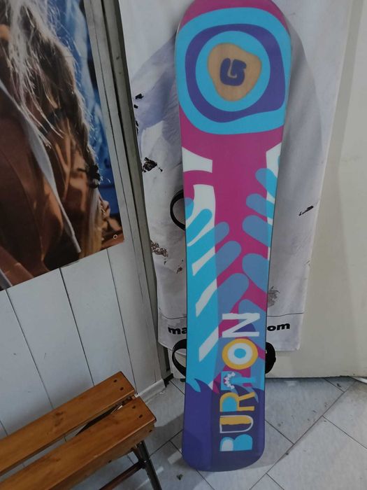 Piękna Deska snowboardowa Burton leather