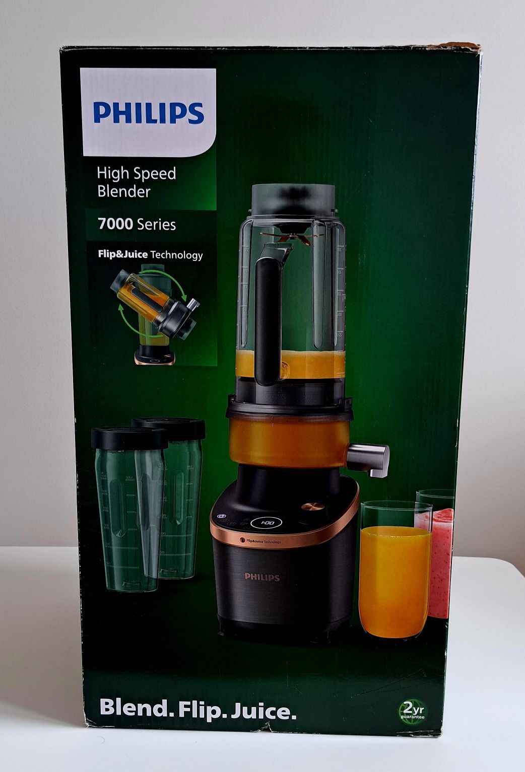 Blender Kielichowy PHILIPS Flip&Juice HR3770/10 z Modułem Sokowirówki