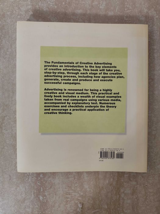 Livro "The Fundamentals Of Creative Advertising" (Inglês)