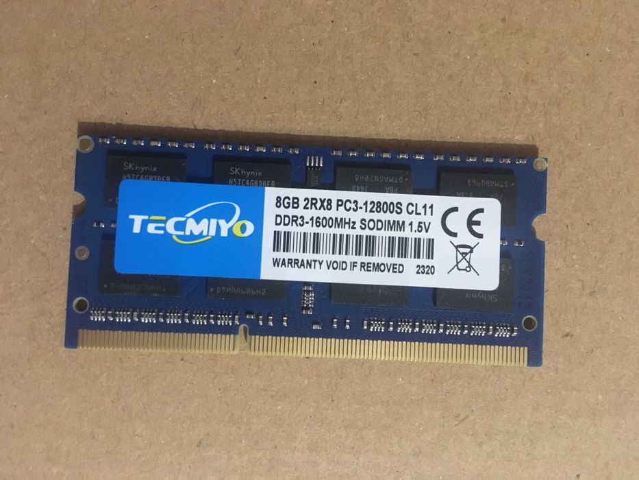 Оперативна пам'ять для ноутбука 8GB PC3-12800S DDR3-1600MHz SODIMM