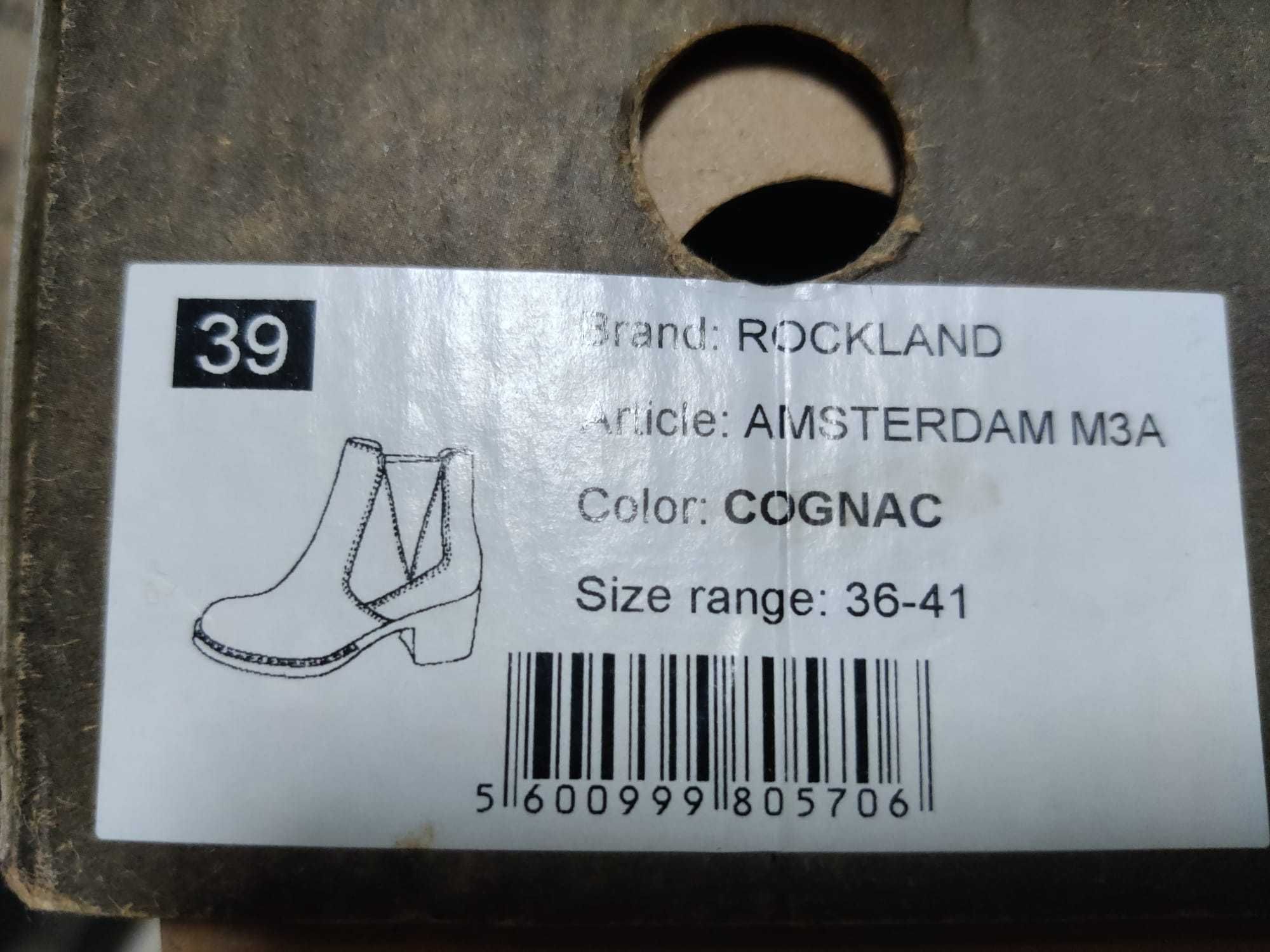 Botas Pele Rockland NOVAS c/ salto, etiqueta e caixa